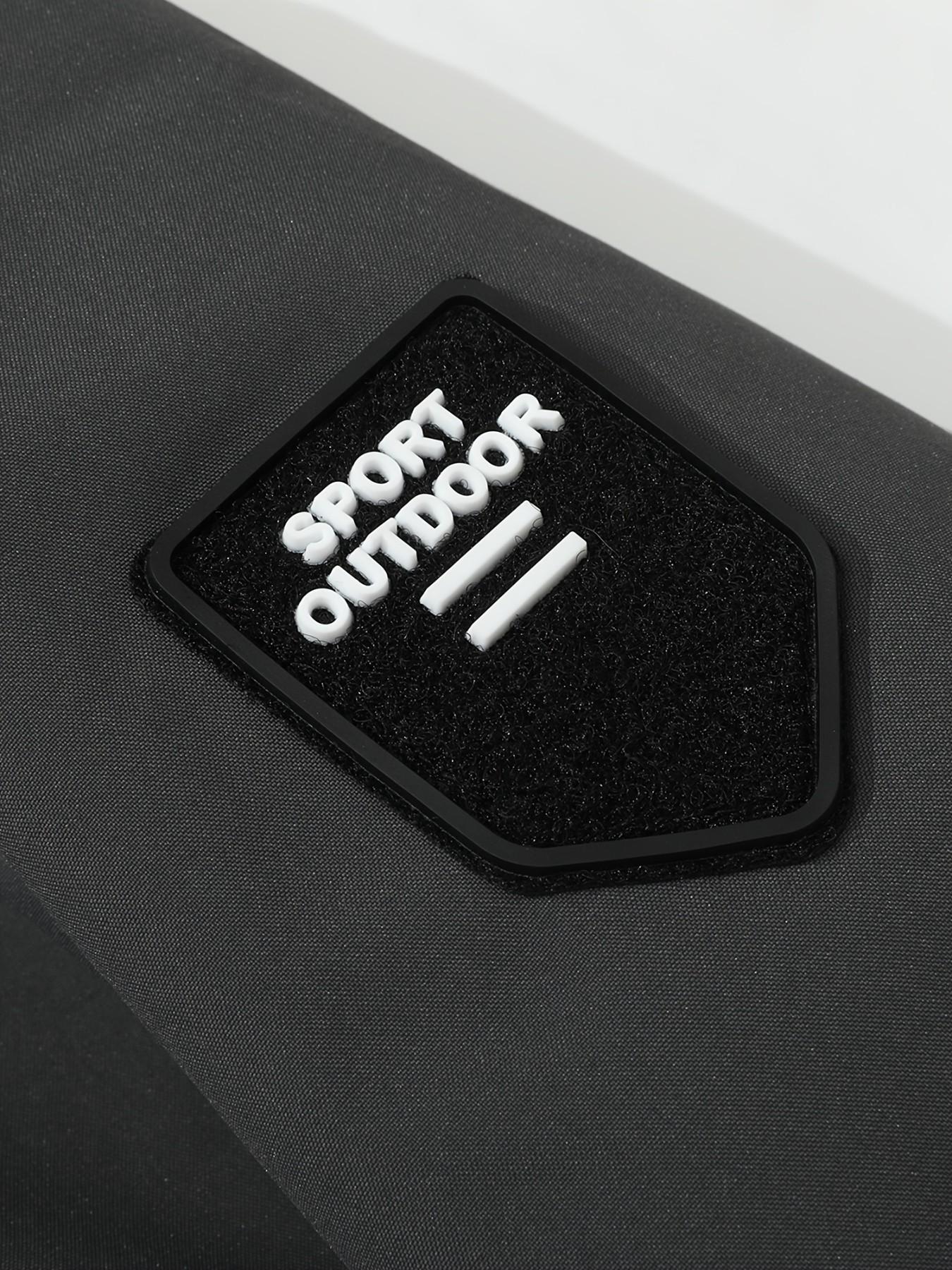 Peace Dove Letter Hoodie Jacket, Polyester Fabric, Bold Print Design, Casual Slim Fit, Spring & Fall Fashion, Trendy Daily Wear Outerwear