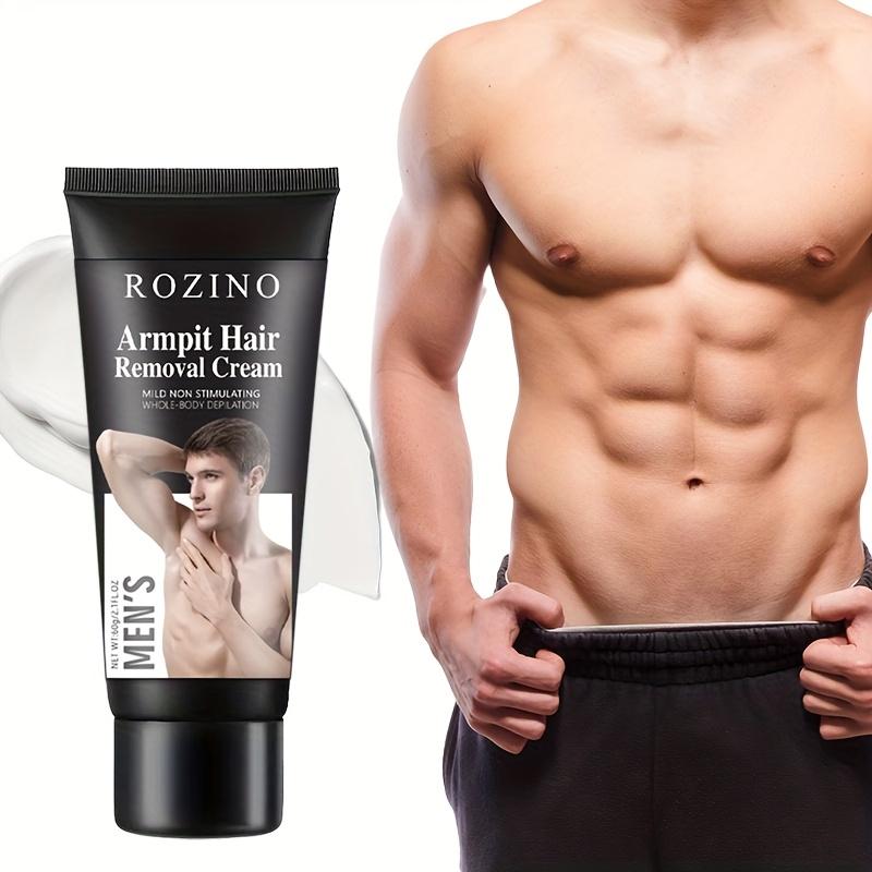Rozino Men’s Armpit Hair Removal Cream | Gentle Armpit Hair Removal, Whole - Body Usable