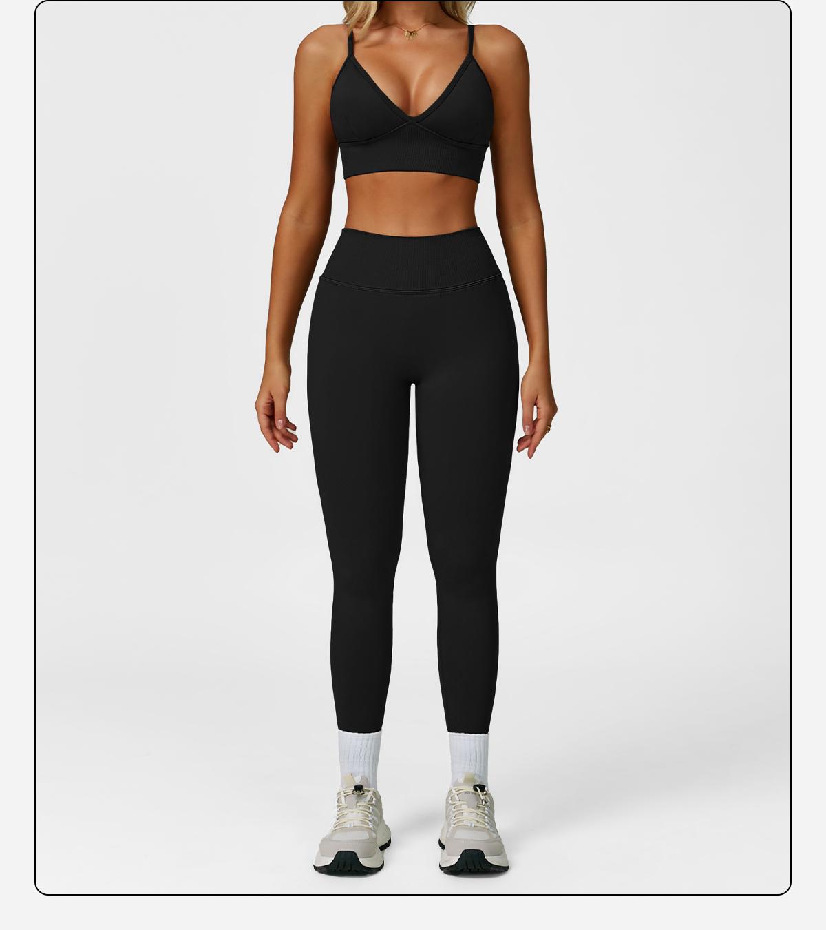 MFVIM Women's Christmas Fitness Set 2-Piece Seamless Skin-Exposed Backless Vest Sports Bra & High-Waist Cycling Shorts Yoga Pants Comfortable Sportswear for Yoga Running & Casual Wear Christmas Gifts, 2 Piece Sets, Workout Sets For Women
