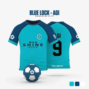 2026 Summer Blue Lock Men's 3D Short Sleeved Shirt Manshine City Animation Cosplay Men's Summer Ventilate 3D T-shirt