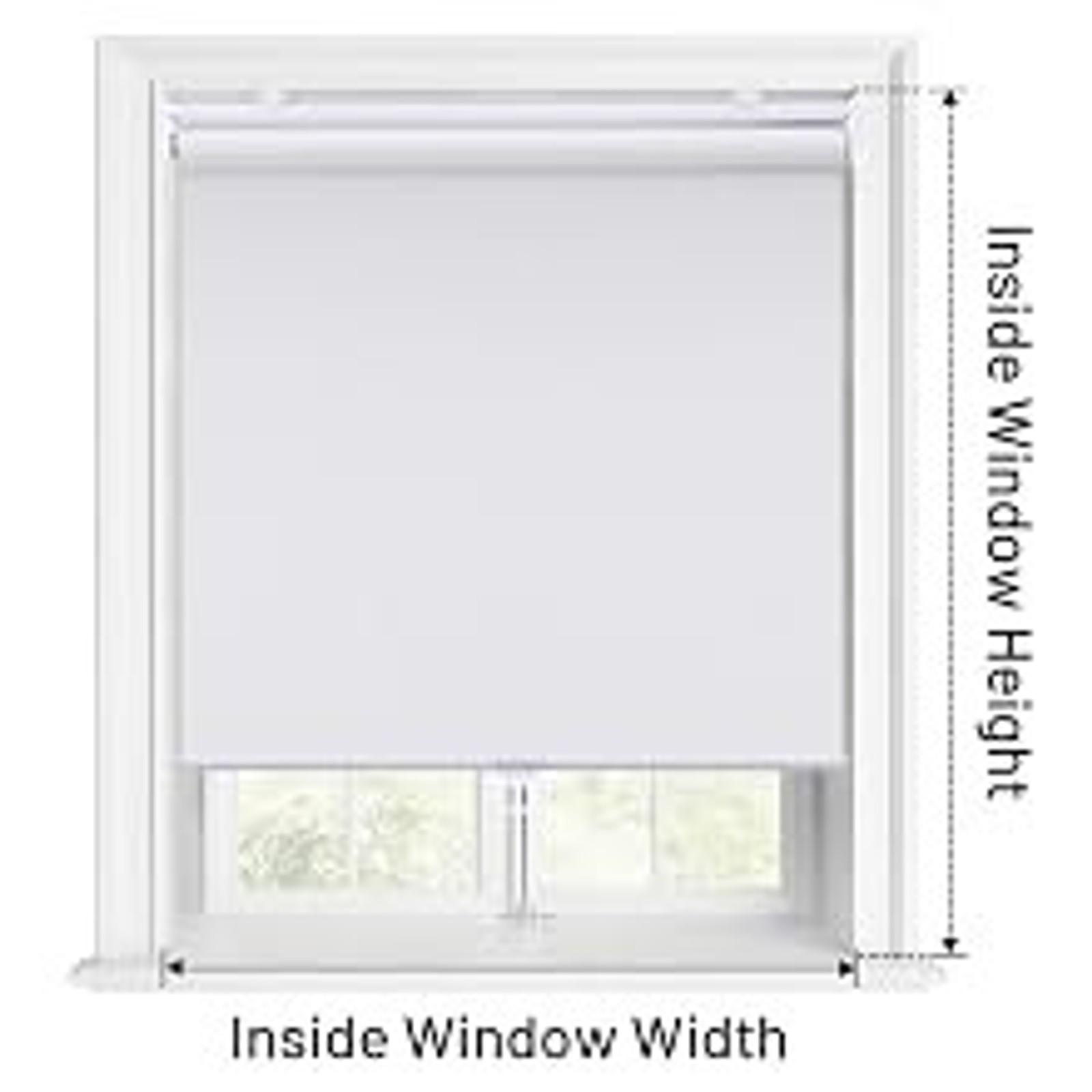 Blackout Cordless Roller Shades Blinds,23" W x 72" H,White | Blackout Fabric UV Thermal Insulated,Spring System For Windows Door,Pull Down Room Darkening,Easy to Install for Home,Office