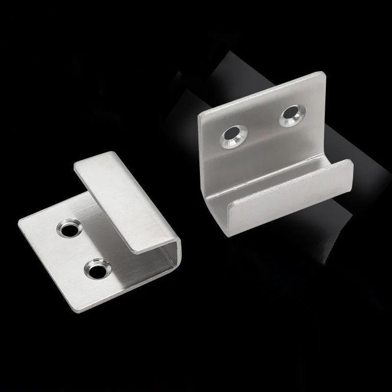 Stainless Steel Picture Frame Hanging Stand, Wall Mount Bracket, Metal U-Shaped Hook, Ideal for Tile Walls, Corner Storage Display Rack