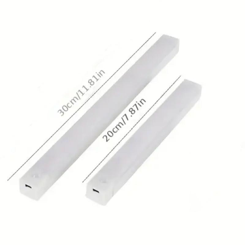 6-Piece LED Motion-Sensor Strip Light Set, USB Rechargeable Adjustable Leds Indoor Lighting for Closet, Cabinet, Kitchen, Desk, Night Light, Hallway and Stairs