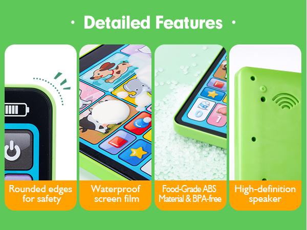 hahaland multifunctional Learning Tablet Toy, Colorful Number & Music Function Educational Toy, Interactive Enlightenment Toy for Kids, Electronics, Learning Tool, Learning Entertainment Tablet, Toddler TabletAges 12m-3Y Cow Duck Elephant hahaland multifunctional Learning Tablet Toy, Colorful Number & Music Function Educational Toy, Interactive Enlightenment Toy for Kids, Electronics, Learning Tool, Learning Entertainment Tablet, Toddler TabletAges 12m-3Y Cow Duck Elephant