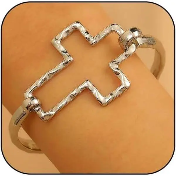 Chunky   Bracelet for Women Adjustable Large    Bangle Bracelet Punk