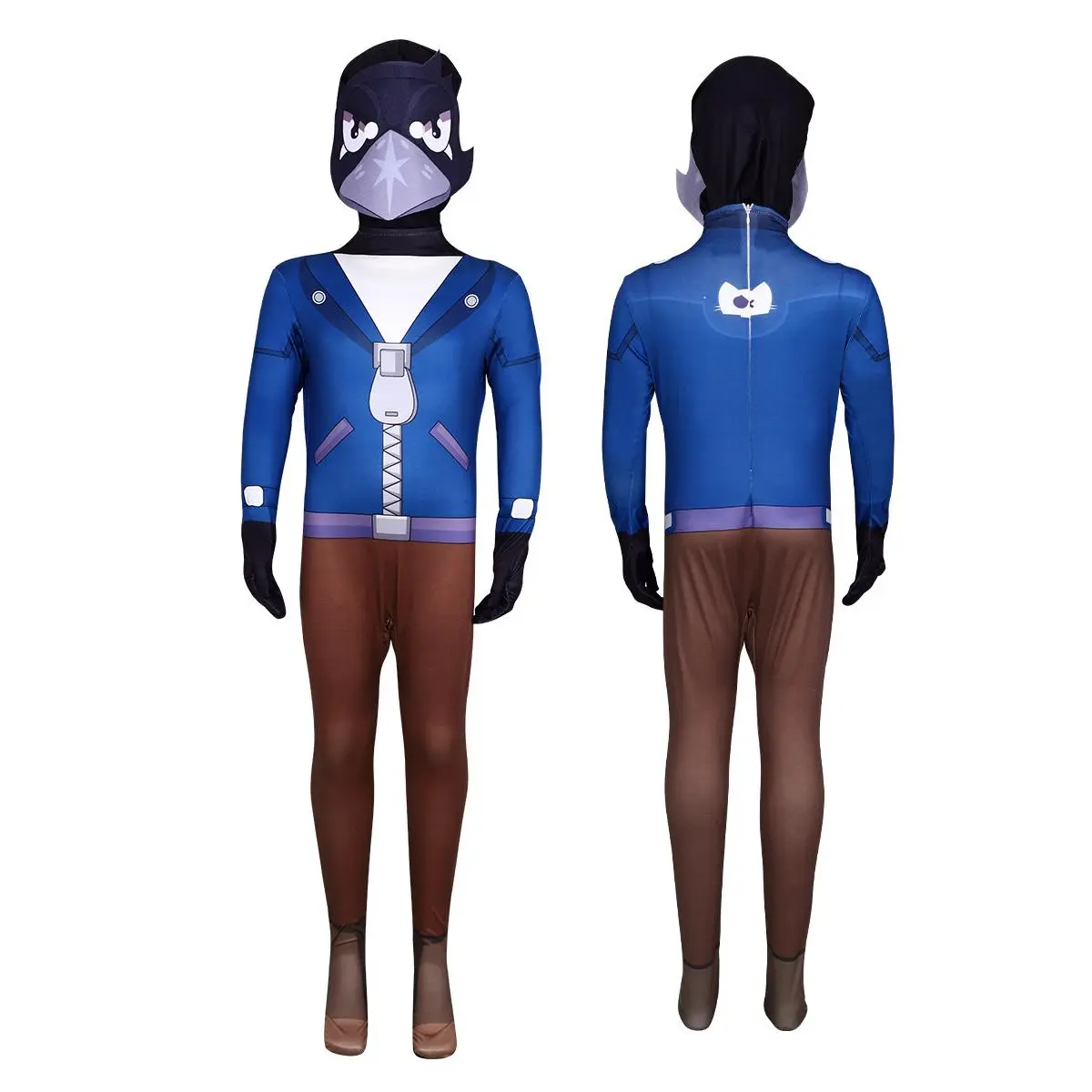 Wilderness cosplay game role-playing costume jumpsuit costume Spike Lyon Black Crow Brawl character stage performance costume