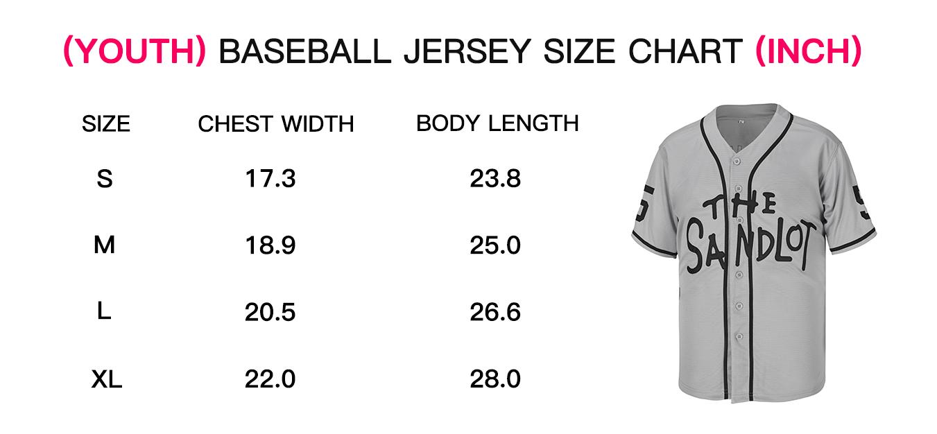 Youth #30 Benny The Jet Rodriguez #5 Michael Squints The Sandlot Movie Baseball Jersey, Sports, Stitched S-XL, Summer, Gift for  Game Day, Boys and Girls, Greenish