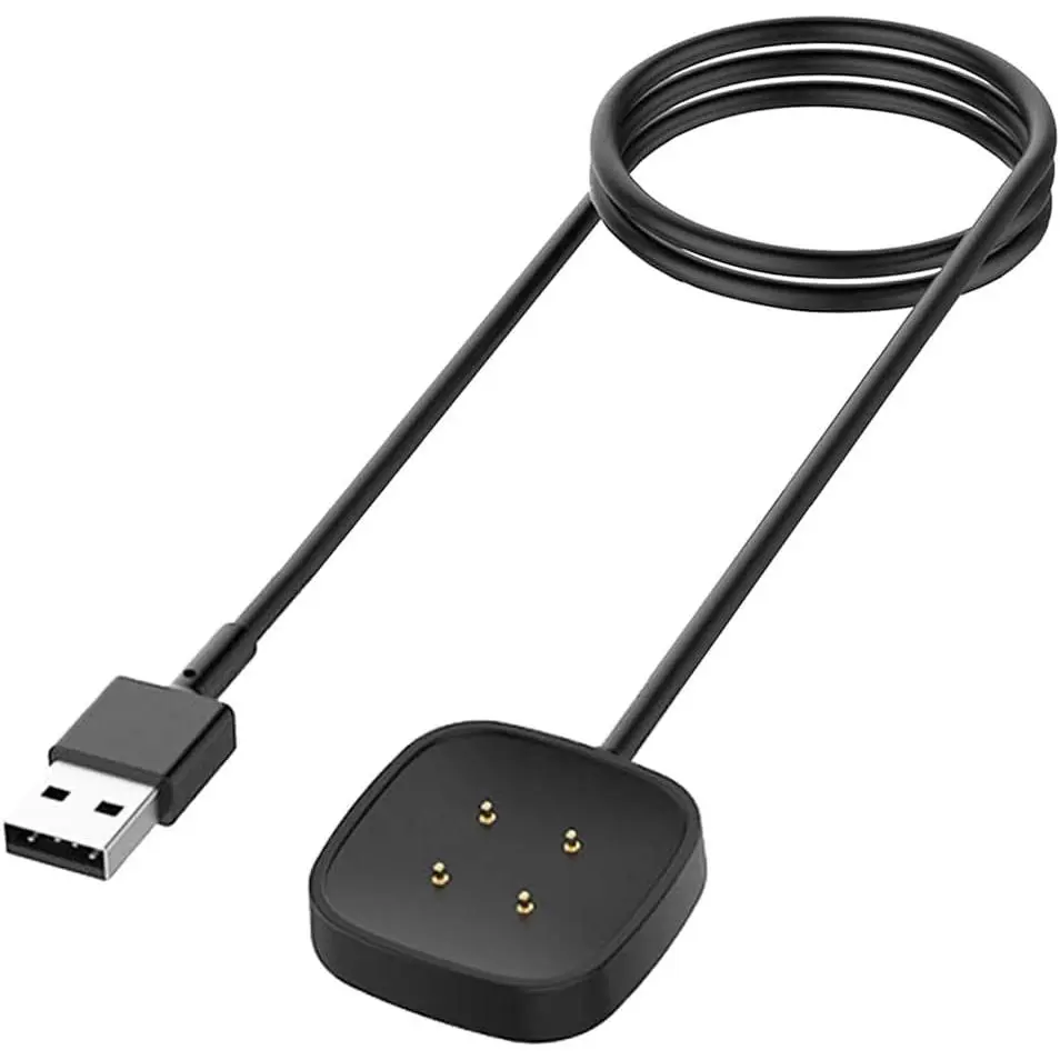 Charger for  Sense/Sense 2/Versa 3/Versa 4 Smartwatch (3.3ft/1m) |    Cord  Dock Stand for  Sense 1/2, Versa 3/4 Fitness  Watch