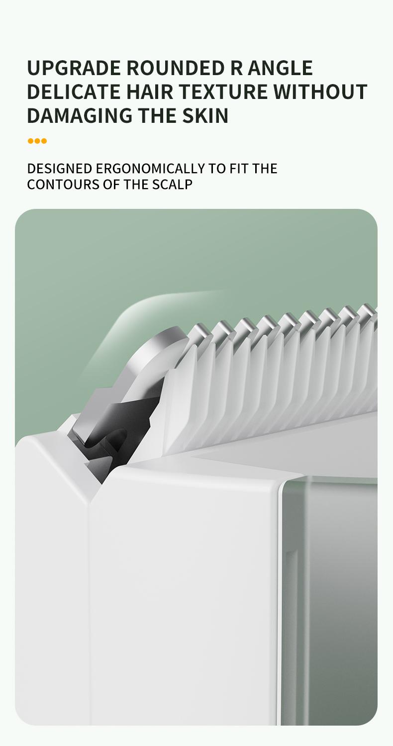Baby Hair Clipper Trimmer for Newborns, Gentle Sounds to Reduce Fear, Easy to Use with 3 Adjustment Settings, Ideal for Trimming Baby Hair