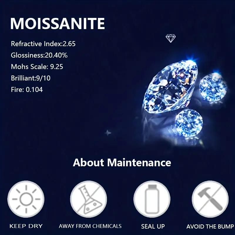 Brilliant moissanite ring, 925 sterling silver 5-carat moissanite ring, wedding proposal, engagement, Valentine's Day anniversary surprise, fashionable and stylish design ring, gorgeous creative personality retro style ring