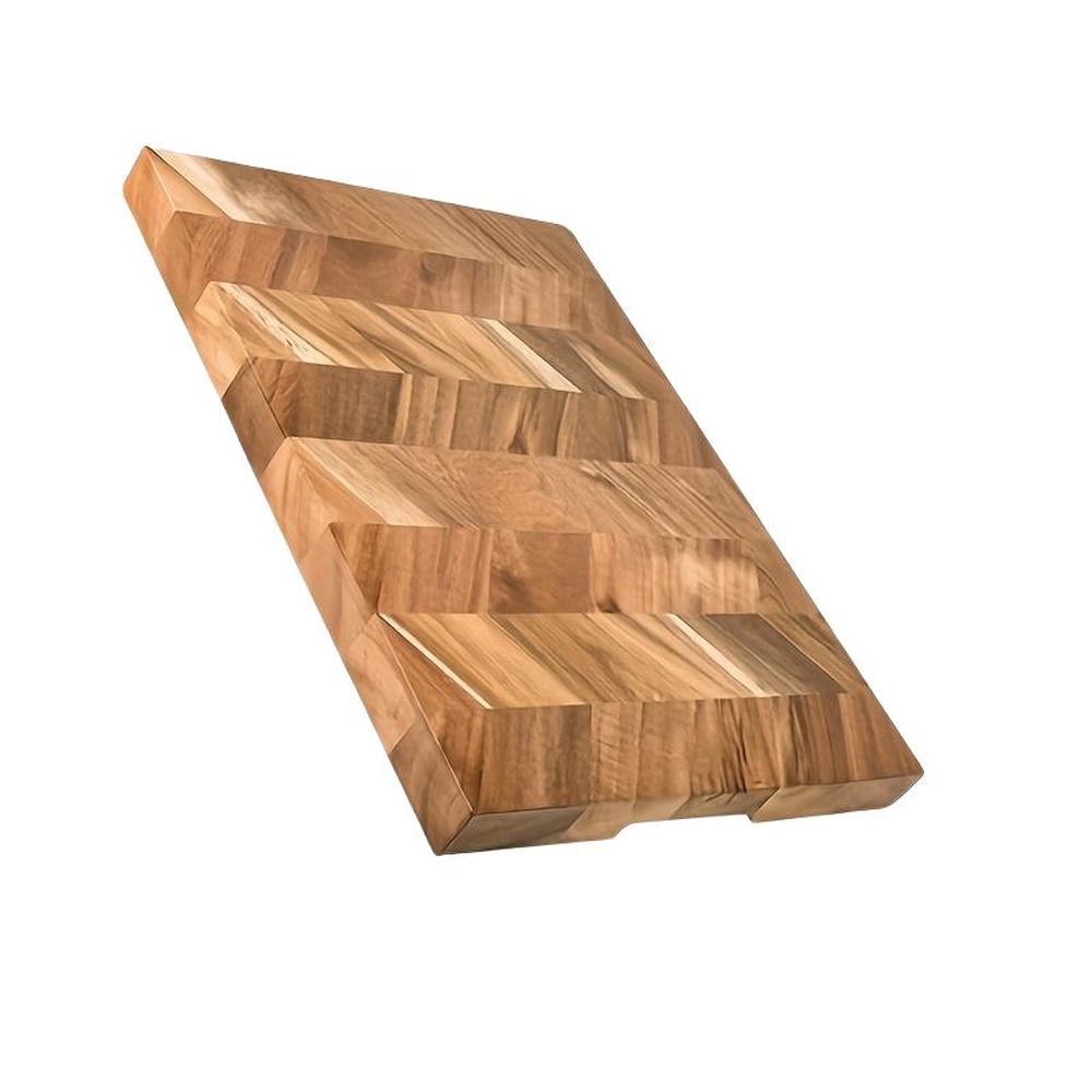 Fishbone Pattern Acacia Wood Cutting Board, Real Wood Kitchen Chopping Block, Home Fruit Slicing Board, Long Rectangle Design