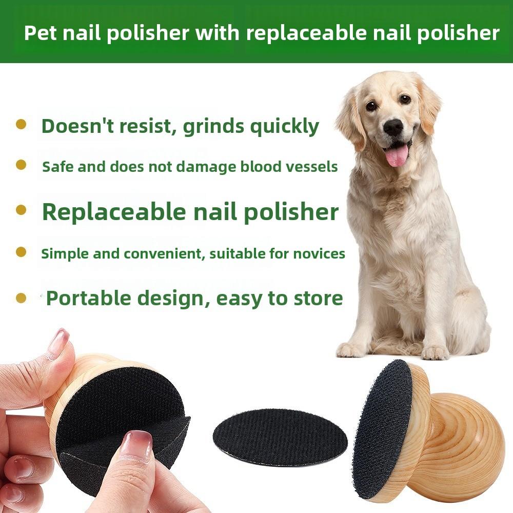 Nail file for dogs, nail file for cats, scratching board for dogs, dog nail polishing tool, wooden handmade cat and dog nail scratching board, dog nail file board, puppy nail file with 10 replaceable sandpaper sheets, paw trimmer