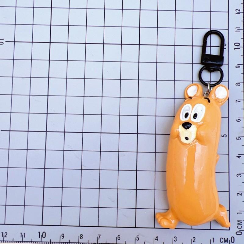 Cute Cartoon Creative Cat Mouse Keychain, Kids Backpack Car Accessory, Nail Clip Holder, Fun and Practical Gift Idea