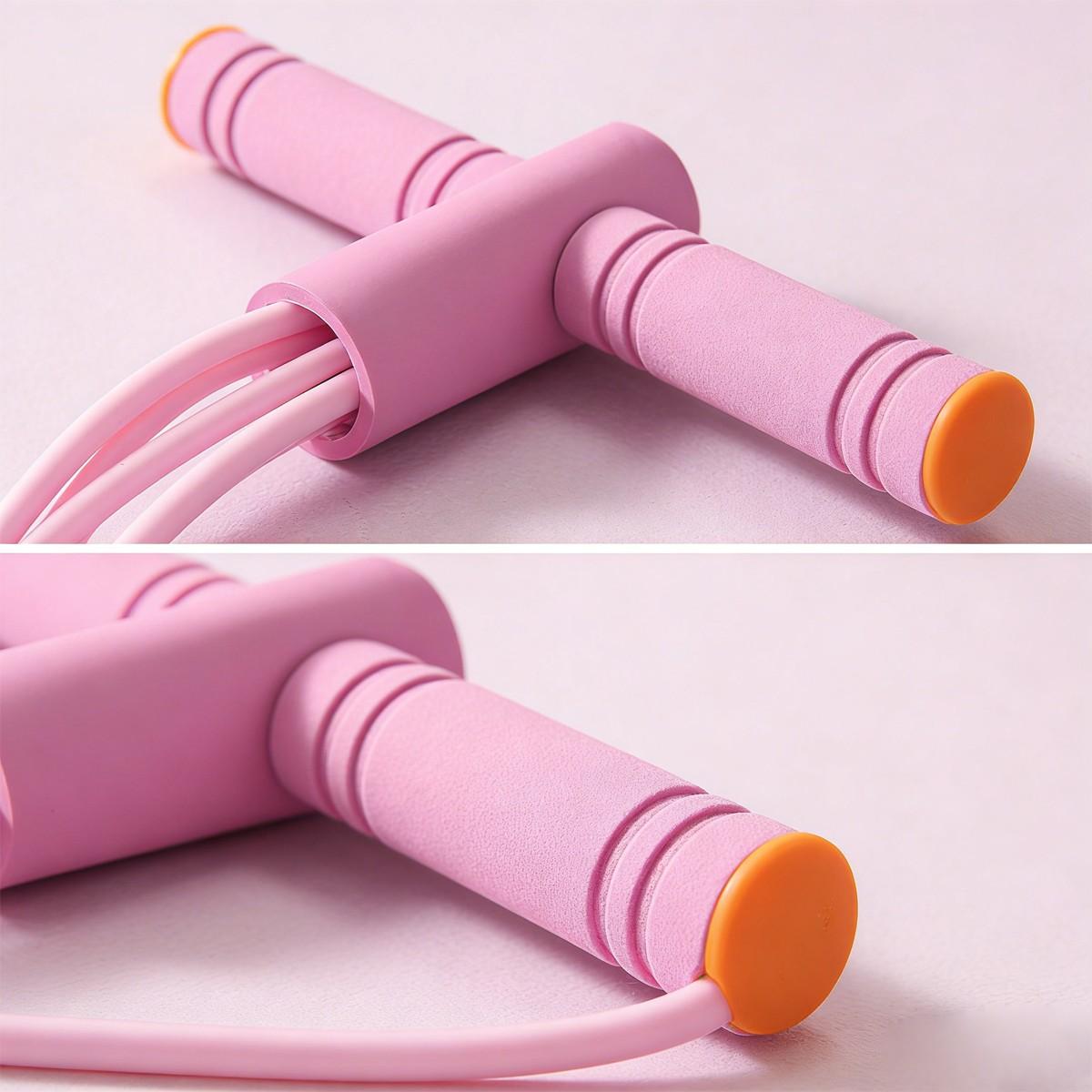 Multifunction Tension Rope, 6-Tube Elastic Resistance Bands, Pedal Resistance Band with Handles, Natural Latex for Fitness Training