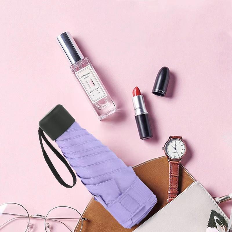 Small parasols umbrella portable pocket umbrella travel portable compact umbrella mini paraguas Very lightweight, suitable for outdoor travel to block sunlight (suitable for one person)