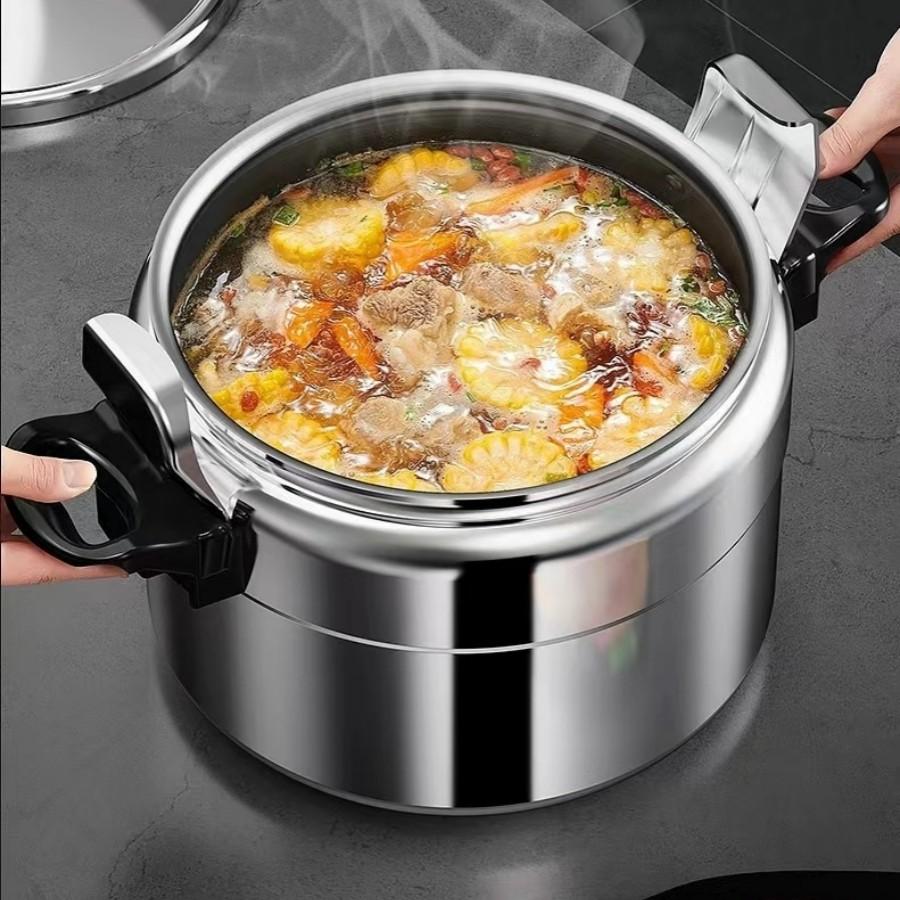 Home Cooking Pressure Cooker, Anti-Explosion Pressure Pot, Kitchen Stew Pot, Sturdy, Suitable for Gas Stove Open Flame