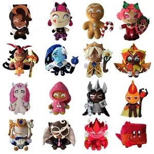 NEW Cookie Run Kingdom Shadow Milk Cookie Plush Doll 25CM Ctue Collectible Soft Stuffed Toy for Fans Christmas Birthday Gift