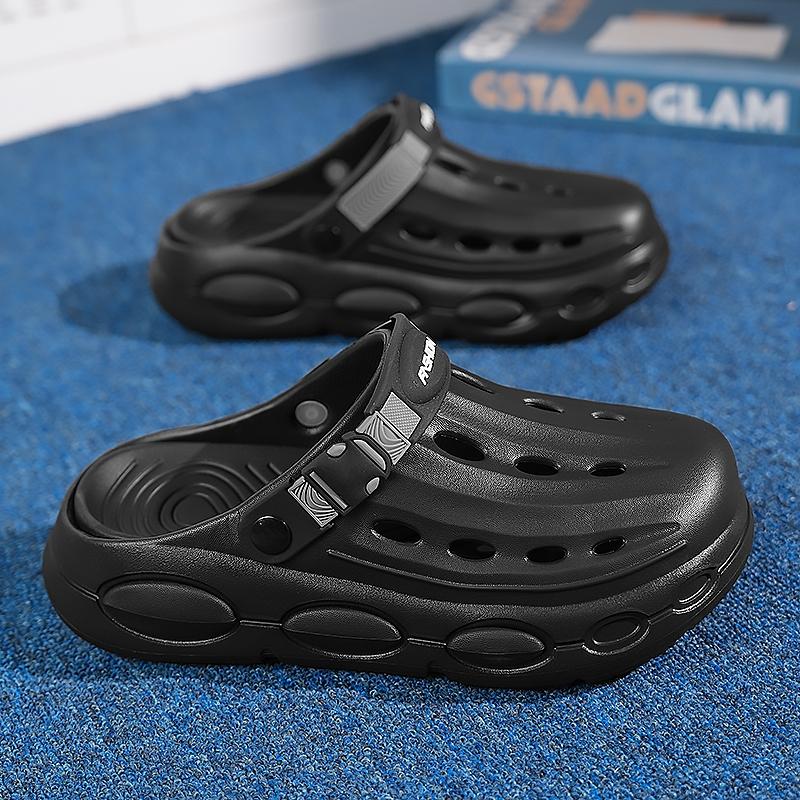 Classic Thick Sole Cloud Slippers for Men and Women, Casual Eva Material, All Seasons, Solid Pattern, Less Than Ankle Height