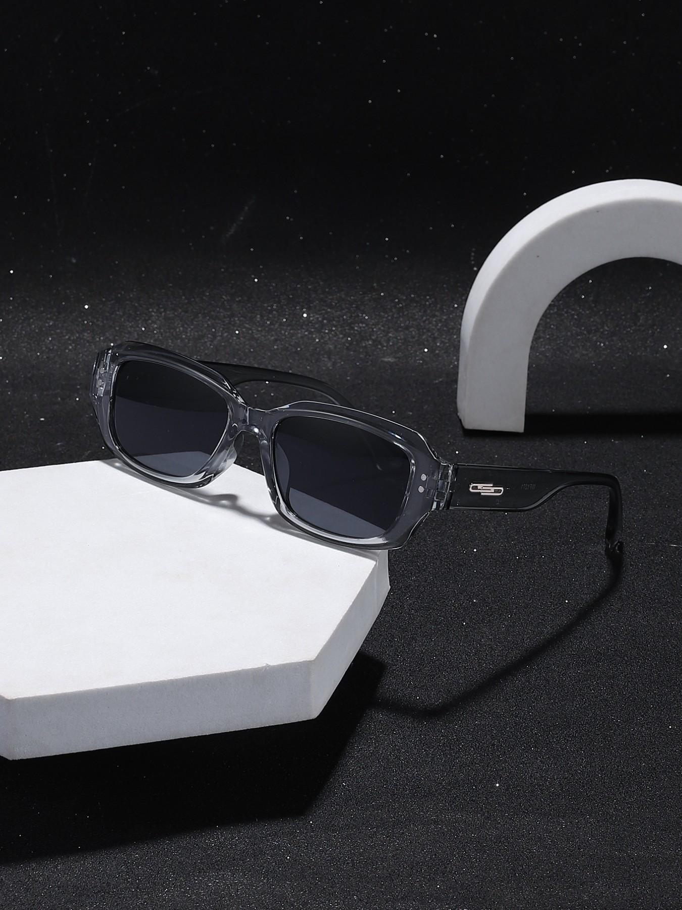 Men's Rectangular Sunglasses, Lightweight Frame, Casual Style, Perfect for Daily Outdoor Use, All Seasons