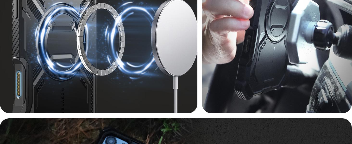 i-Blason Phone cases for iPhone 16 Pro Max / 16 pro / Plus MagSafe,Camera Control Button Cover,Camera Cover Stand,Military Protection,Full-Body Magnetic Phone Case with screen protector Smartphone Cellphone