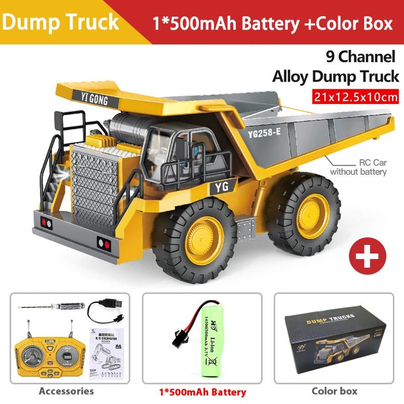 Alloy 2.4G 11/9 CH Remote Control Excavator RC Model Car Toys Dump Truck Bulldozer Engineering Vehicle With Led Lights Music,Christmas Birthday Gifts Engineering Car Children Electric Toy Alloy 2.4G 11/9 CH Remote Control Excavator RC Model Car Toys Dump Truck Bulldozer Engineering Vehicle With Led Lights Music,Christmas Birthday Gifts Engineering Car Children Electric Toy