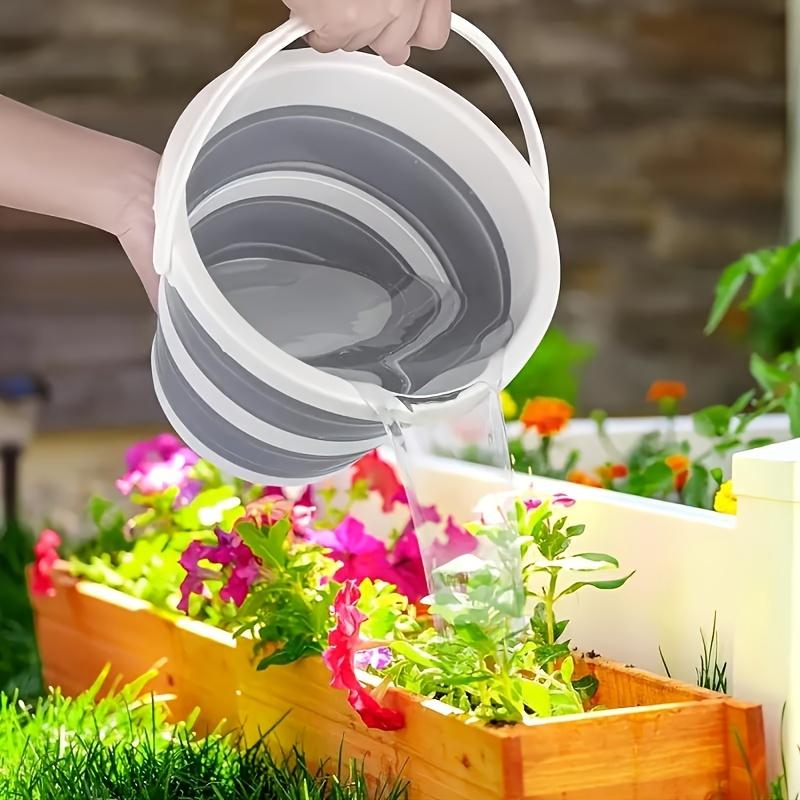 Collapsible Bucket, foldable design for easy storage. Multi-use water container great for car washing, camping, fishing and travel. Versatile household and commercial cleaning tool for daily indoor and outdoor use.