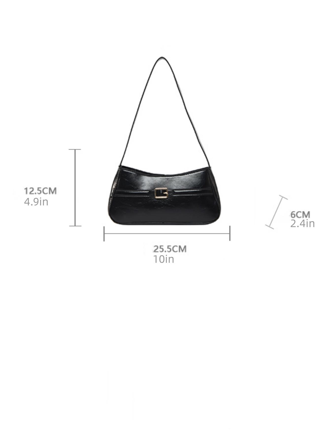 Elegant Women's Shoulder Bag with Belt Decoration, Casual Fashion Crossbody/shoulder Bag, Ideal Gift for Daily Use, Versatile Design, Crossbody Clutch Purse, Everyday Shoulder Bag