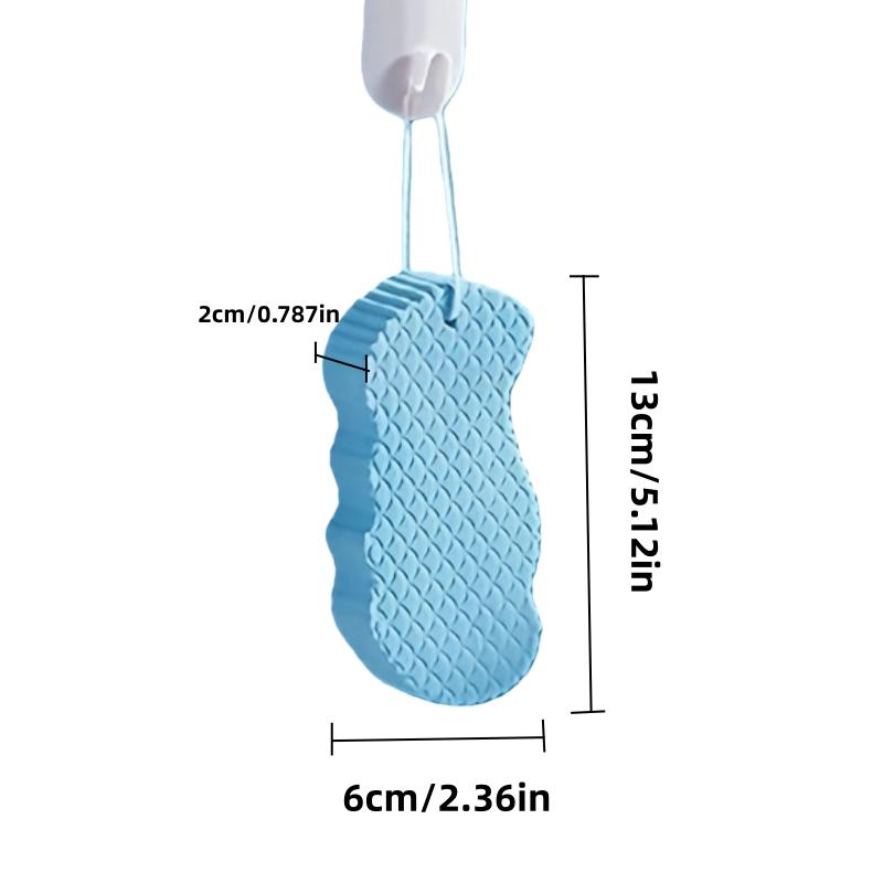 New 1/2pcs Magic Sponge Bath Sponge Body Dead Skin Remover Exfoliating Massager Cleaning Shower Brush Exfoliant Exfoliating Tool