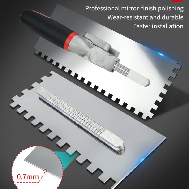 Zt Toothed Putty Knife Set, High-Quality Stainless Steel Blades, Durable & Sharp Tools for Home Repair, Ideal Gift for DIY Enthusiasts