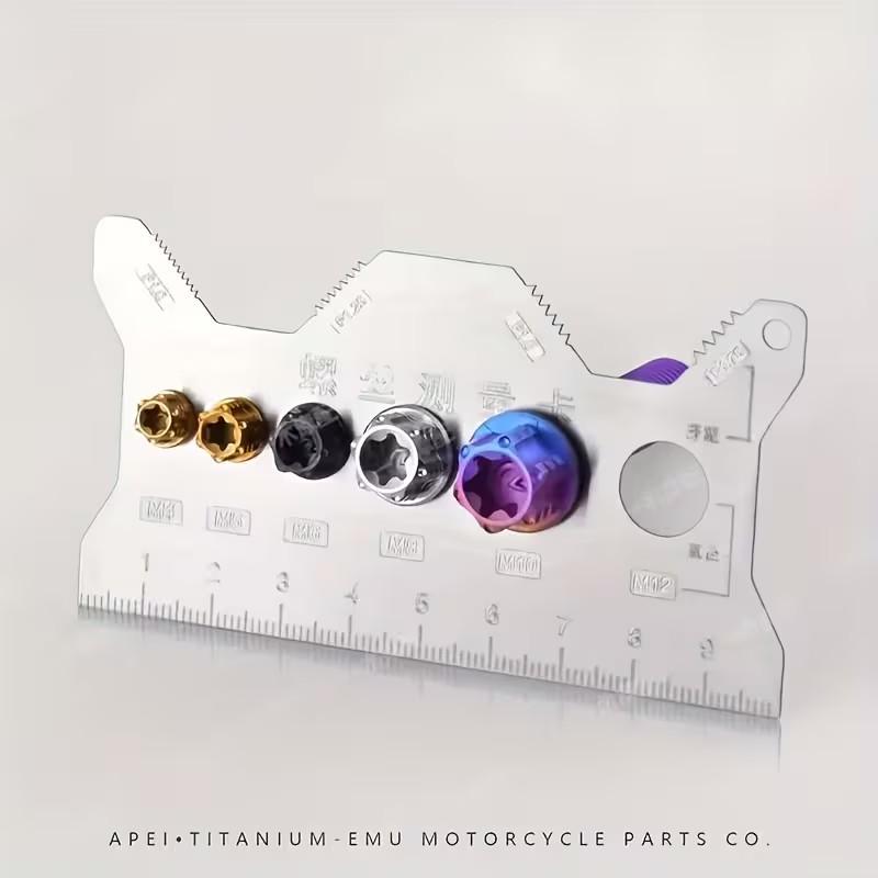 Stainless Steel Screw & Bolt Measuring Caliper, Precision Thread Gauge with Micrometer Scale, Durable Industrial Measurement Tool