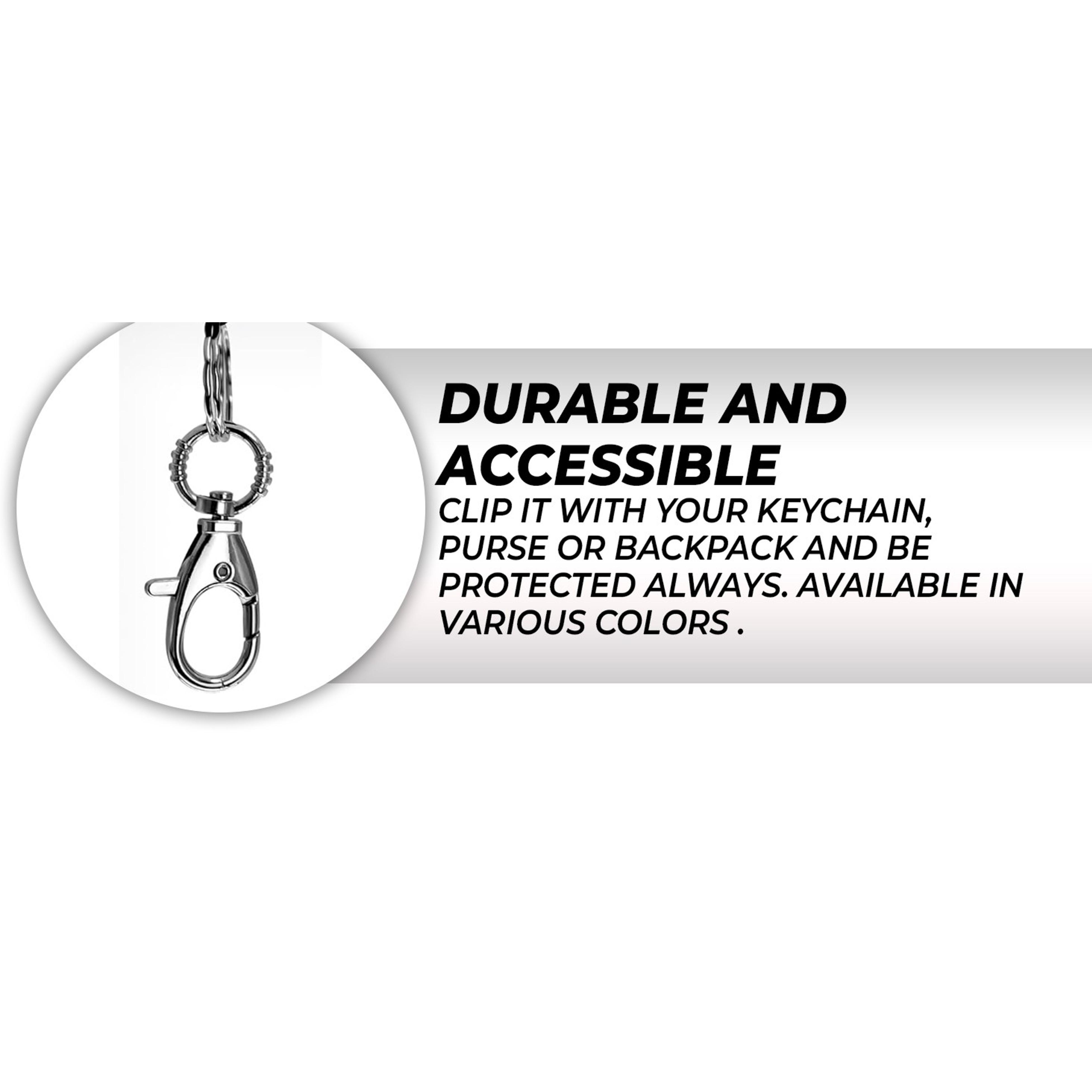 Self Defense Pepper Spray - 1/2 oz Compact Maximum Strength Police Grade Formula with Leather Pouch Keychain for Women