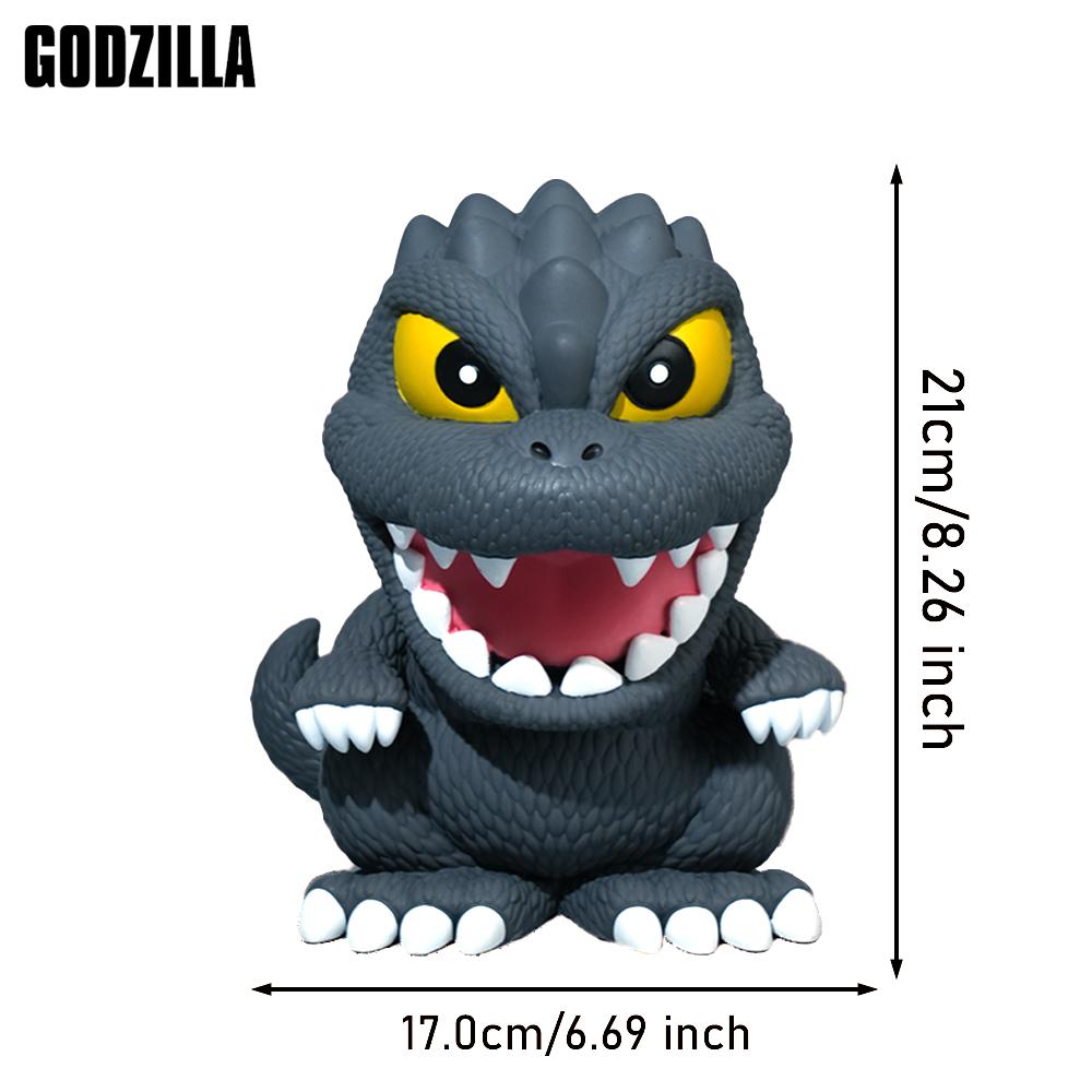 L-1PC Godzilla Official License Godzilla Piggy Bank Unique Money Saving Box Coin Bank Savings Bank Movie Merch for Home Desktop Decoration Gifts for Fans Birthday Christmas