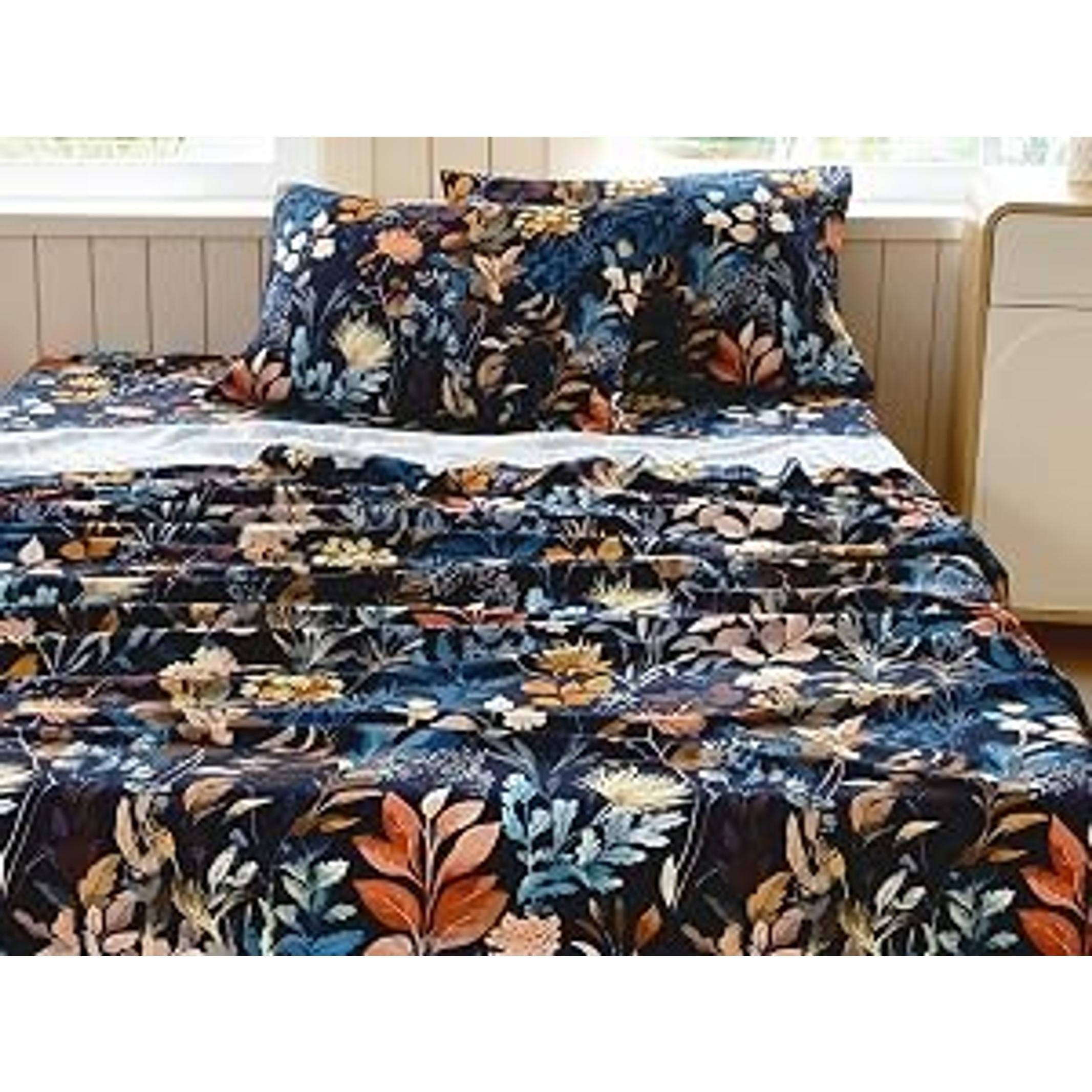 Queen Bed Sheets Set, Soft Breathable Bedding Sheet Set, Sheets Set with 16" Deep Pocket Design (4 Pieces, Queen, Turquoise)
