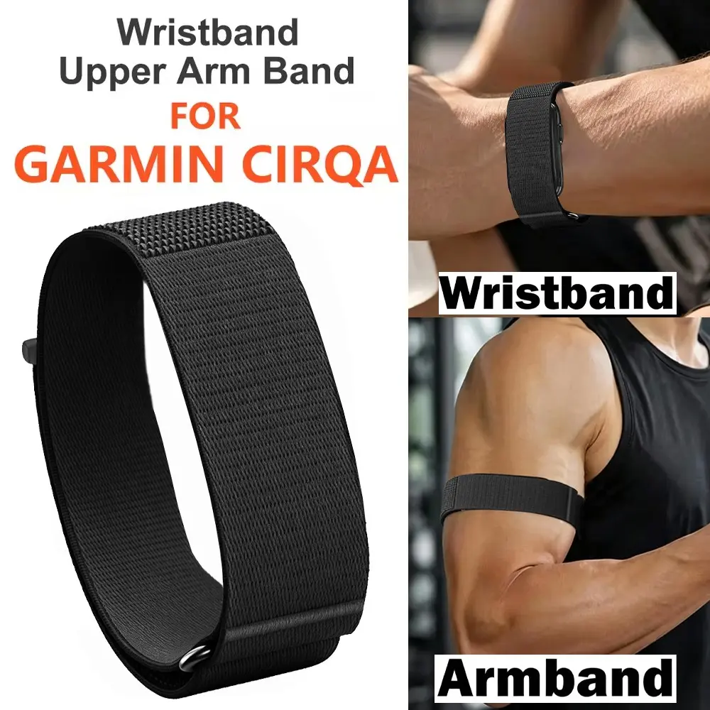 Premium Nylon Biceps Arm/Wristband for Garmin CIRQA Smart Band Strap Fitness Tracker Strap for Garmin CIRQA Smart Band Accessory
