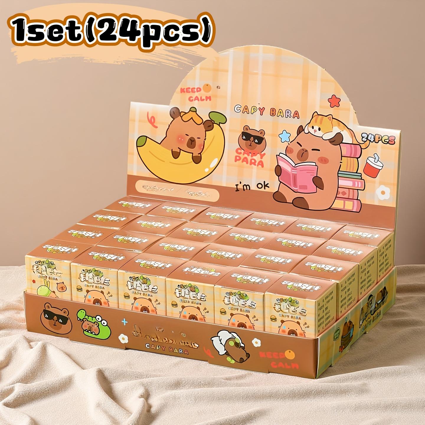 24pcs Capybara Blind Box Gift Set, Surprise Party Gifts, Random Keychains, Keychain Variety, Keychain Surprise Collectibles, Pendants, Versatile Bag Hooks, Hang Hook Utility, Perfect for New Year, Easter, Valentine's Day