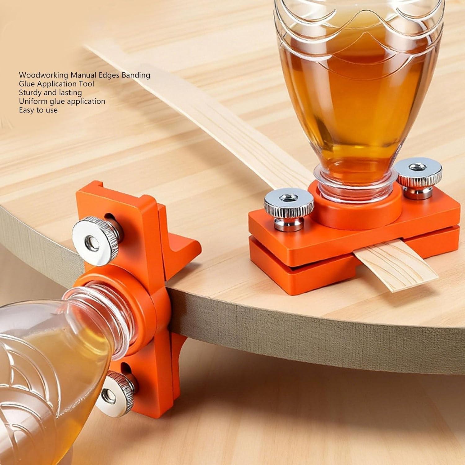 Orange Woodworking Edge Banding Glue Applicator — Adjustable Manual Glue Spreader; Sturdy, Durable, and Easy to Operate — An Ideal Choice for Both DIY Enthusiasts and Professional Woodworkers