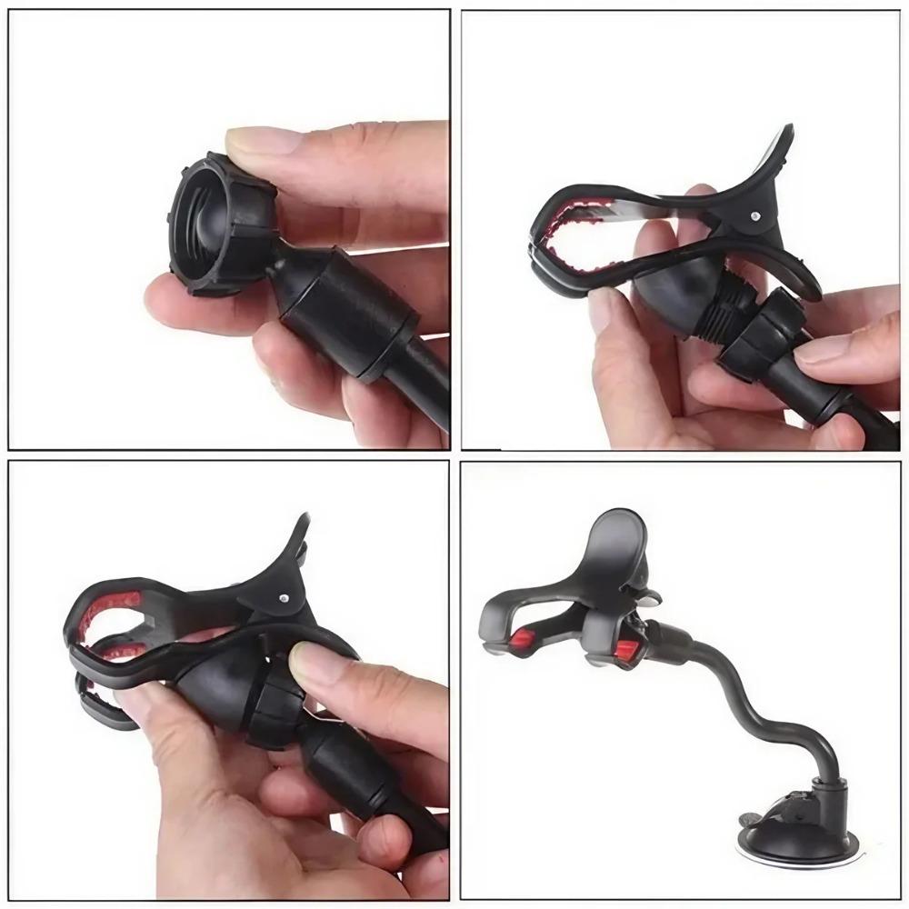 Universal Car Phone Mount for Truck & SUV - Multi-Joint Long Arm Suction Cup Holder with Gravity Auto-Lock, Anti-Shake Vibration Damping for All Smartphones, Secure Driving Navigation