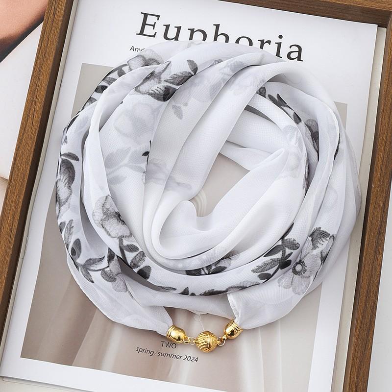 One 25.6-inch lightweight and breathable women's silk scarf, multi-functional, can be used as a headscarf, shawl, or hairband, suitable for all seasons. Perfect as a gift for female friends, Mother's Day, or birthday.