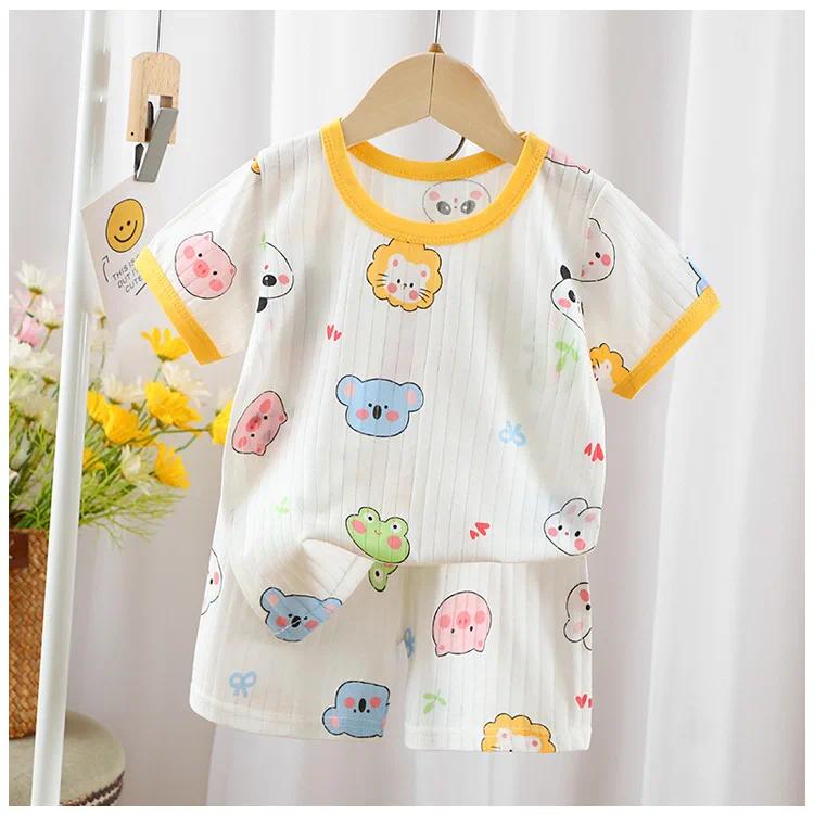 Baby Clothes New Summer Children's Clothing Children's Short Sleeved Shorts Suit Boys Girls Cotton T-shirts