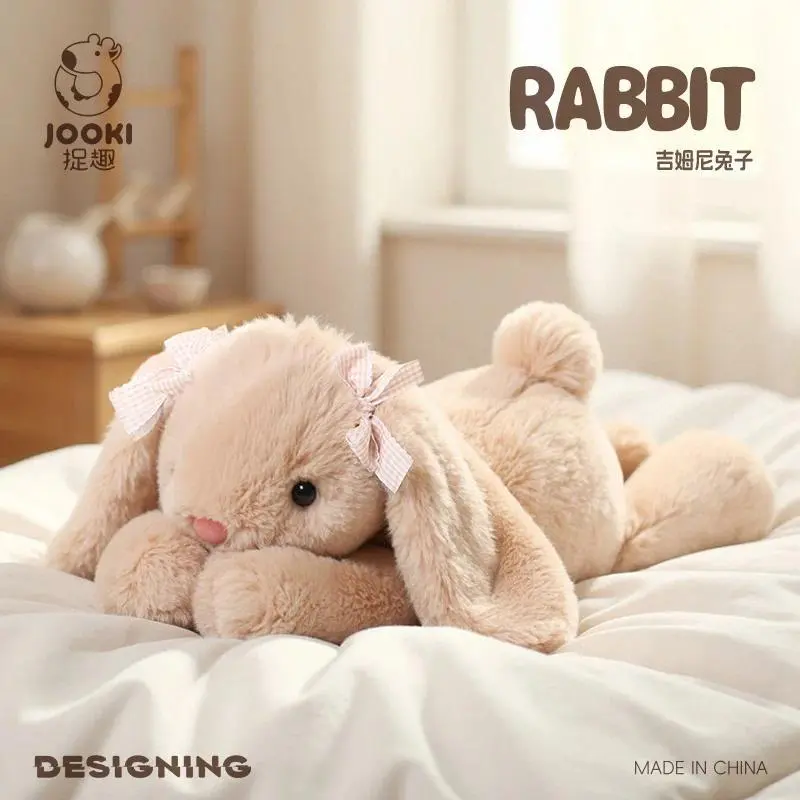 35CM Cute Long Ear Rabbit Stuffed Plush Toy, Rabbit Doll, Soft Easter Bunny Plushies for Baby Girl Stuff, Bedroom Decor, Kid Birthday Gifts, Soft Plush