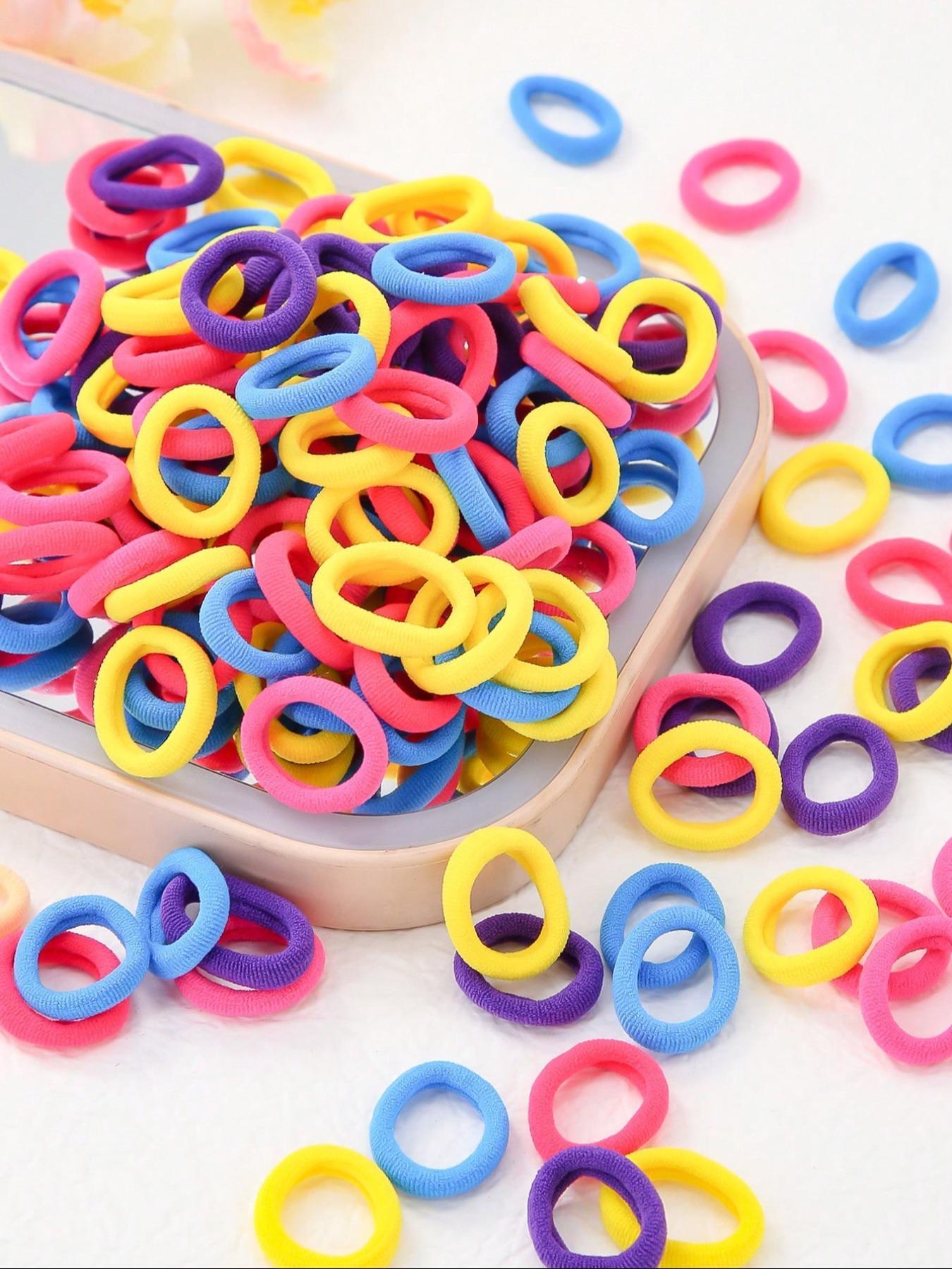 300pcs-Set-Colorful-Basic-Hair-Ties-Scrunchies-For-Girls-Ponytail-Holders-Damage-Free-Hair-Accessories-For-Daily-Use