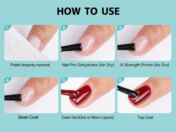 【Halloween】MOROVAN Nail X-strength Primer and Prep Dehydrator - No Burn Non Acid Nail Primer and Dehydrator for Acrylic Powder Fast Dry 0.5oz Nail Primer Set