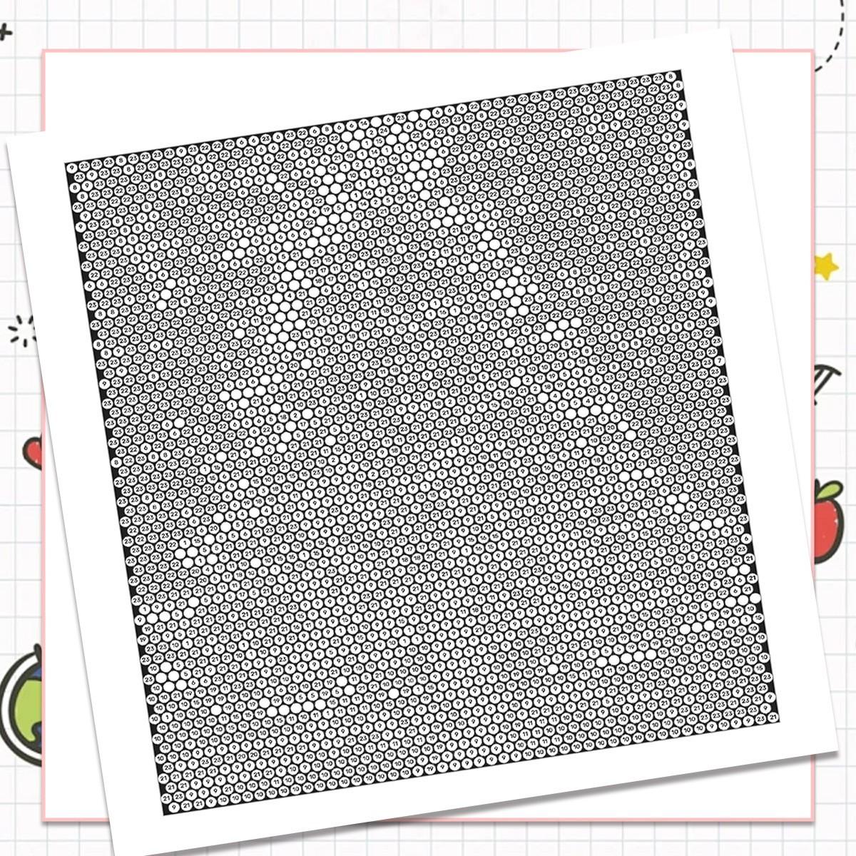 1pcs Digital Stress Relief Mosaic Coloring Book, Perfect Gift for Adults, Kids, Teens, Christmas, New Year, Valentine's Day, Parties, Friends, Family