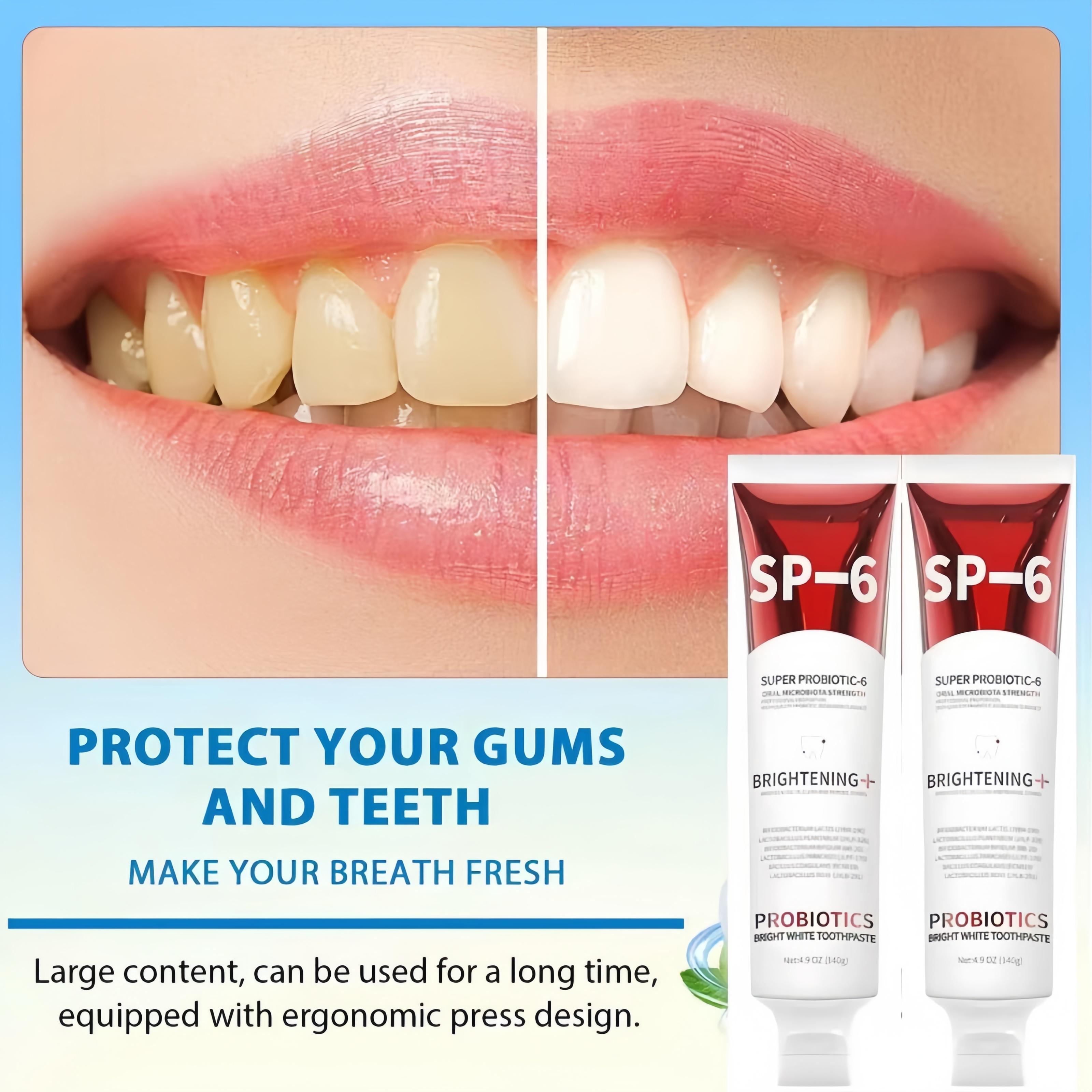 2026 Upgrade Probiotic Whitening Toothpaste,SP-6 Toothpaste,Probiotic Oral Care for Enamel Repair&Long-Lasting Fresh Breath