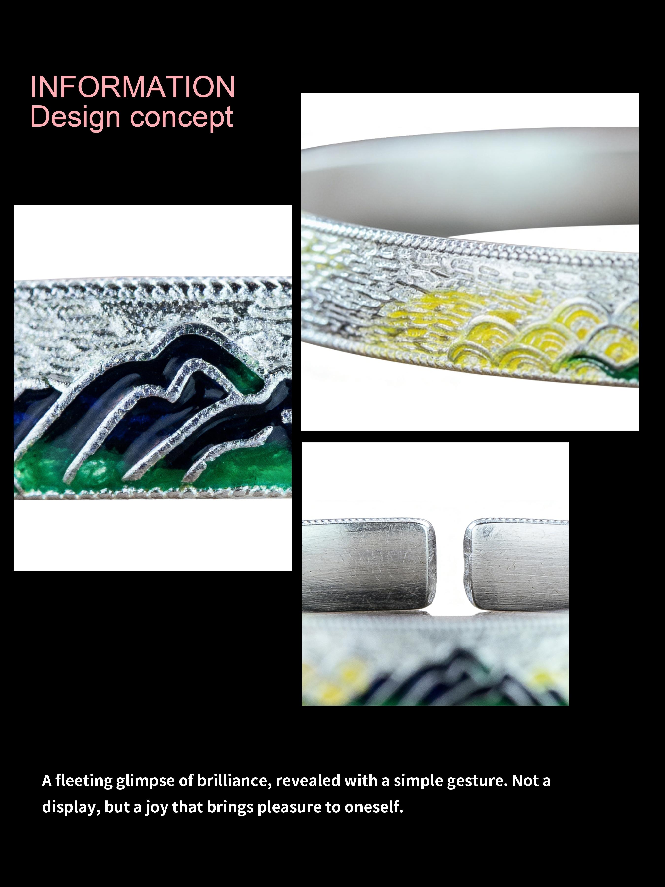 Enamel Craft Bracelet, Long-Lasting Color, Non-Oxidizing, Smooth Texture, Elegant and Versatile, Perfect Gift for Holidays and Birthdays