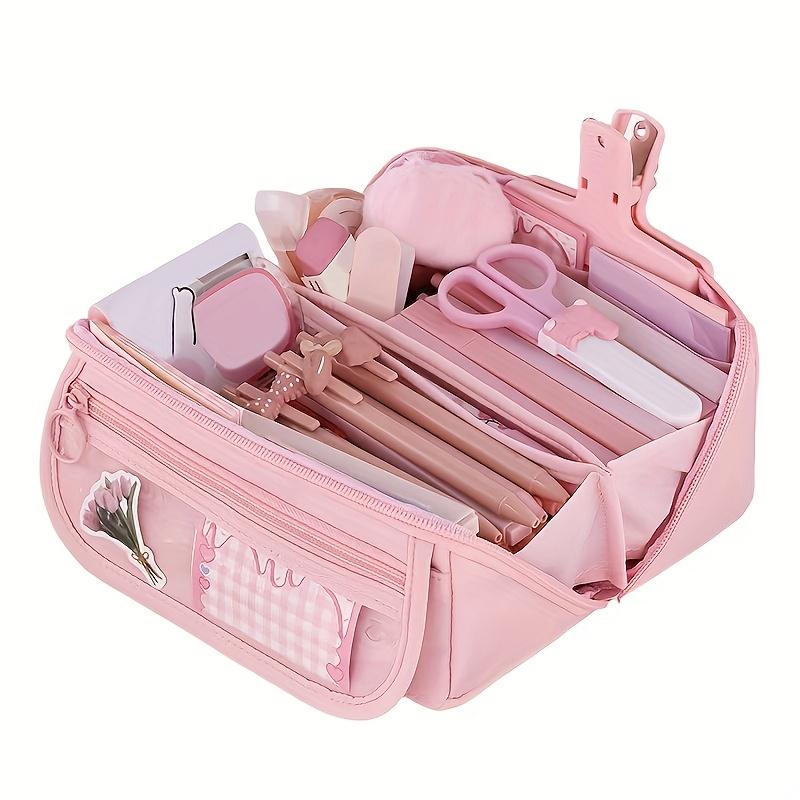 Brand-new creative large-capacity study pencil case with multifunctional desktop sorting and storage pencil case, suitable for boys and girls to study and work, portable study gift pencil case Pencil Bag