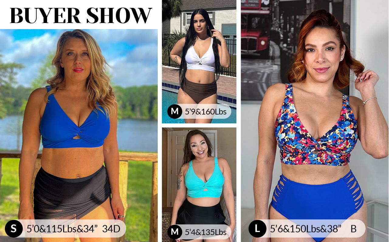 Yonique Women Bikini Top Only - Supportive Swimsuit Top Large Bust Bathing Suit Top Cut Out Twist Swim Top Yonique Women Bikini Top Only - Supportive Swimsuit Top Large Bust Bathing Suit Top Cut Out Twist Swim Top