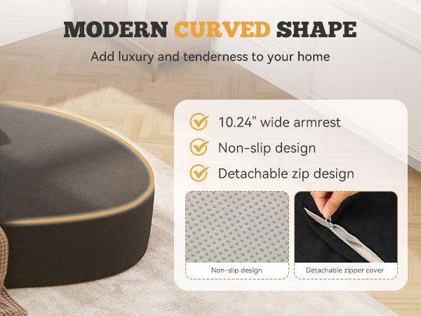 【2 Packages shipping】126" Modular Sectional Sofa, Modern Cloud Curved Couch with Deep Seat, Upholstered Oversized Couches for Living Room, No Assembly Required, Beige Chenille Fabric, 1PCS 【2 Packages shipping】126" Modular Sectional Sofa, Modern Cloud Curved Couch with Deep Seat, Upholstered Oversized Couches for Living Room, No Assembly Required, Beige Chenille Fabric, 1PCS