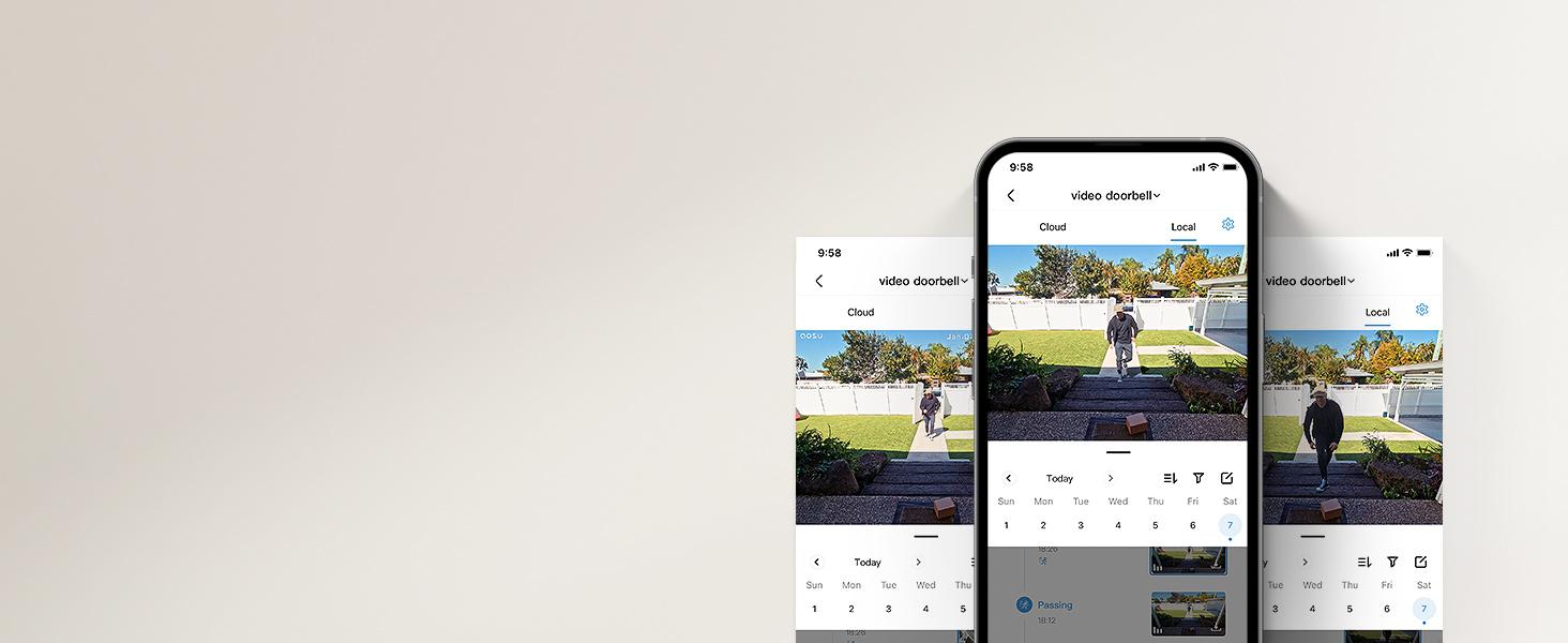 AOSU Doorbell Camera Wireless, Battery-Powered Video Doorbell with Chime, 2K Resolution, No Monthly Fees, 166° Ultra Wide Angle, 180-Day Battery Life, AI Detection, Work with Alexa & Google Assistant