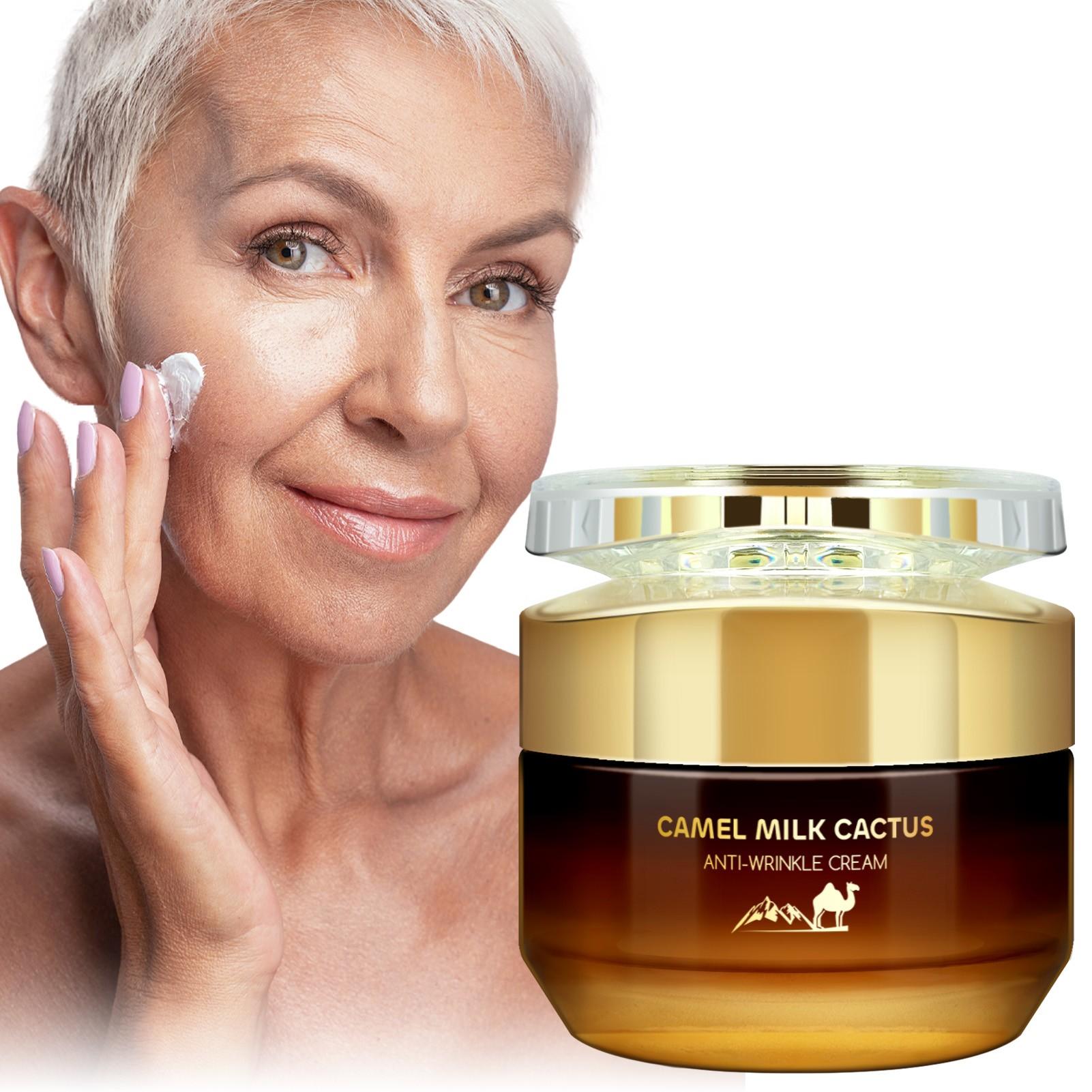 Camel Milk Anti-Wrinkle Balm, Oatmeal & Aloe Vera Essence, Niacinamide & Hyaluronic Acid, Deeply Nourishing, Moisturizing, Evening Care